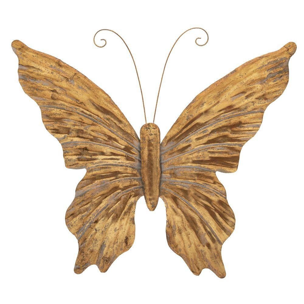 DECORAZIONE PARETE FARFALLA ORO 104X7X81,5CM